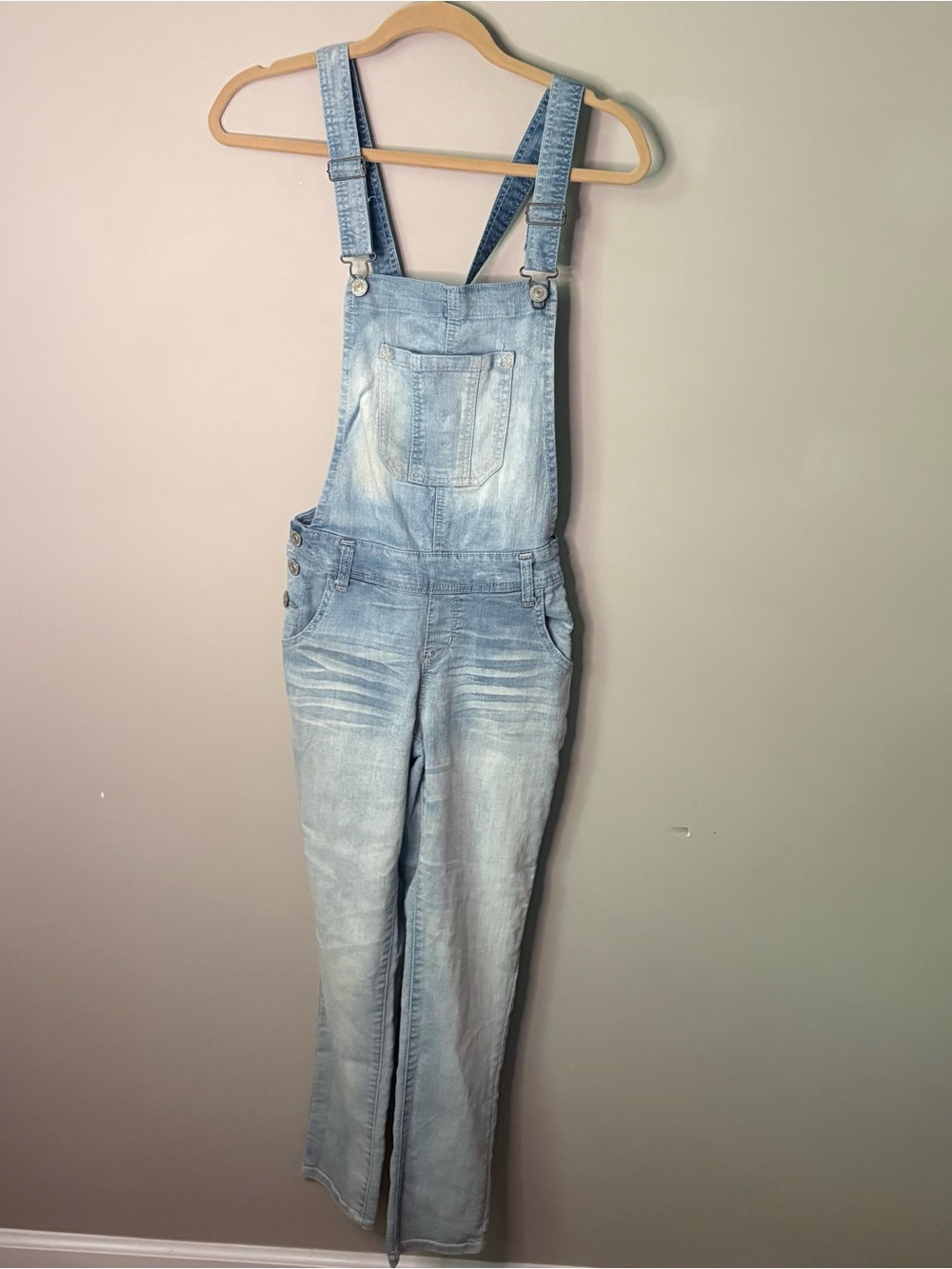 Wallflower Light Blue Denim Overalls